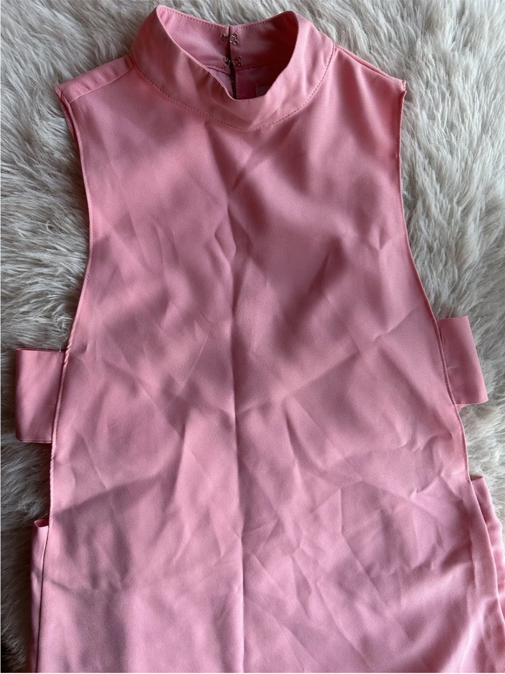 Pixie Market Ballerina Pink Cutout Mini Dress Small - Picture 9 of 12